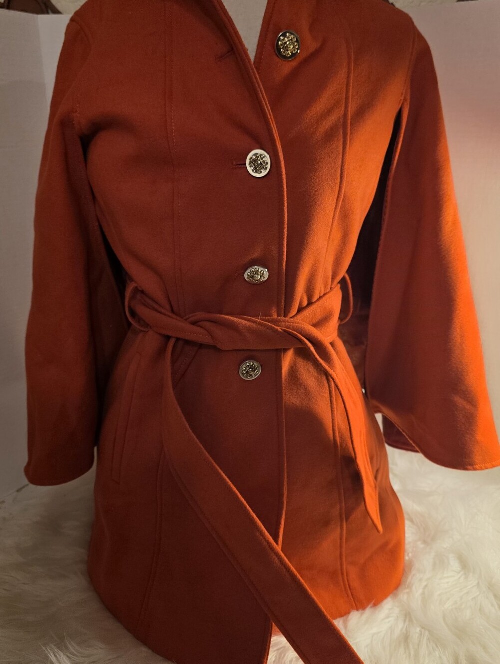 NWOT Jessica Simpson Hooded Poncho Style, Belted Coat